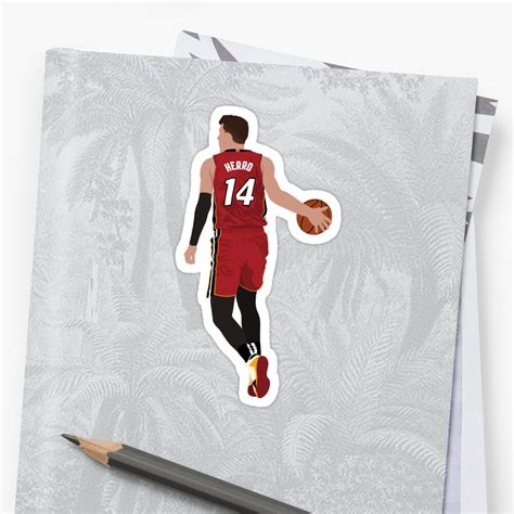 "Tyler Herro" Sticker by Infamousbball | Redbubble