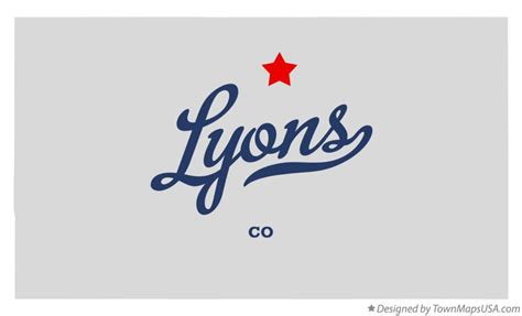 Map of Lyons, CO, Colorado