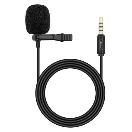 XO Wired Black Lavalier Lapel Microphone - For 3.5mm Audio Jack Devices ...