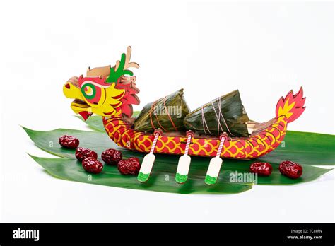 Dragon Boat Festival Zongzi Dragon Boat Stock Photo - Alamy