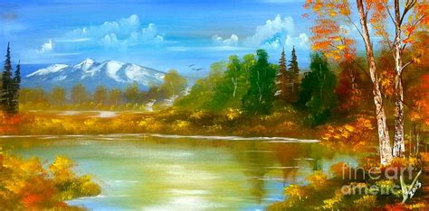 Autumn Landscape Painting by Collin A Clarke