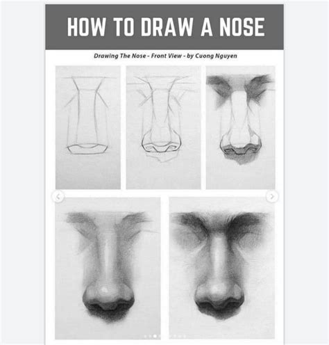 How to draw a nose | Nose drawing, Human drawing, Drawings