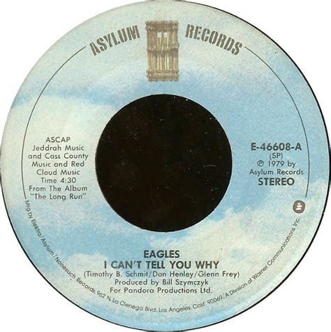 Eagles - I Can't Tell You Why (1980, SP Specialty Pressing, Vinyl) | Discogs