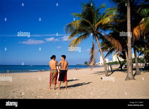 Isla Verde Beach, San Juan, Puerto Rico, Caribbean Stock Photo - Alamy