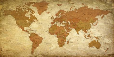 Mappamondo Vintage – Mappa del Mondo Vintage