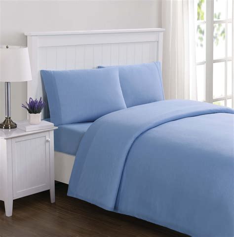 Truly Soft Everyday Solid Jersey Blue Queen Sheet Set - Walmart.com