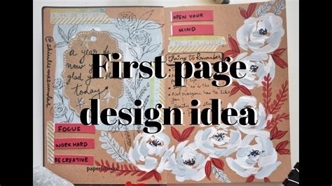 How to design the first page of your diary Part-2| First Page Design ...