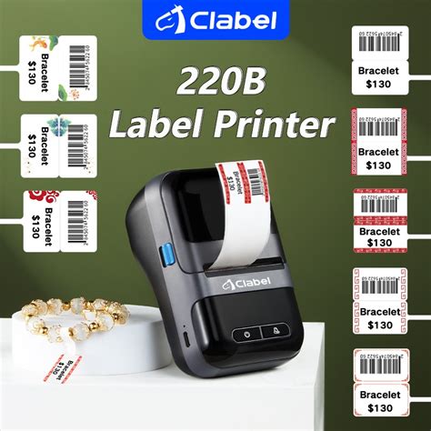 CLABEL 220B Portable Handheld Price Label Printer Can Print Food Labels ...