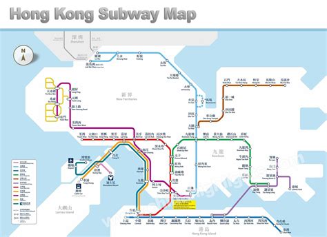 Hong Kong Maps - Attractions, Streets, Roads and Transport Map