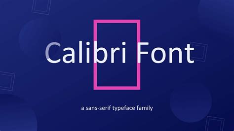 Calibri Font - Fonts Hut