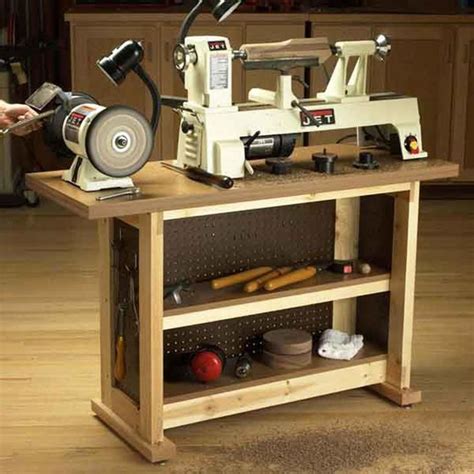 Woodworking lathe stand