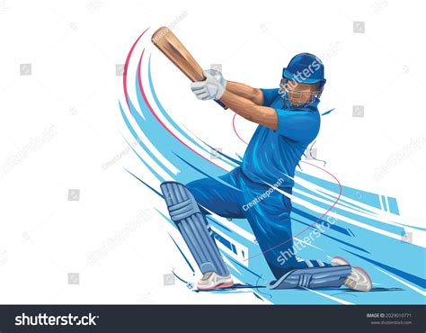 India Cricket Team: Over 2,311 Royalty-Free Licensable Stock Vectors ...