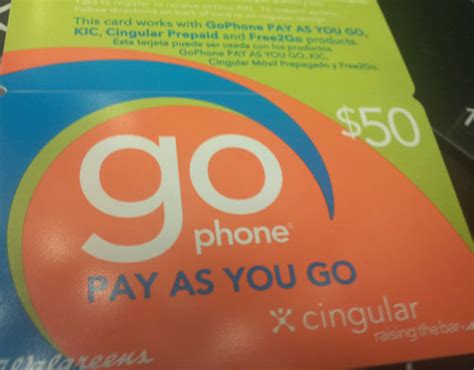 If You Need A Cingular Wireless Prepaid Card, Check Out ThisWalgreens ...