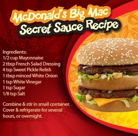 Big Mac Secret Sauce Ingredients » What'Up Now