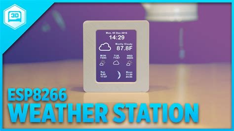 ESP8266 WiFi Weather Station with Color TFT Display - YouTube