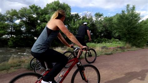 Family Biking at the Canon City Riverwalk - YouTube