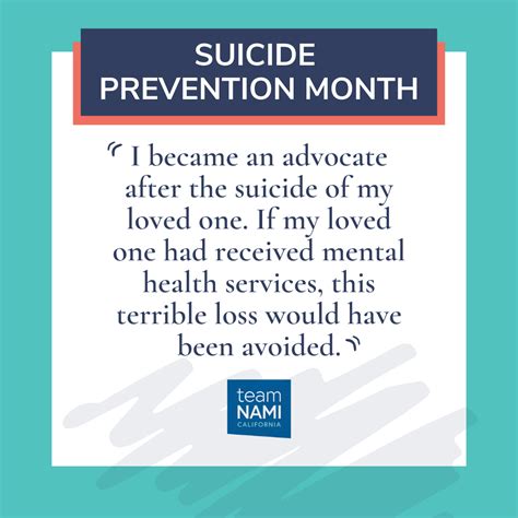 Suicide Prevention Month - NAMI California