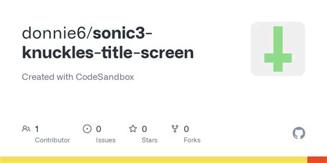 GitHub - donnie6/sonic3-knuckles-title-screen: Created with CodeSandbox