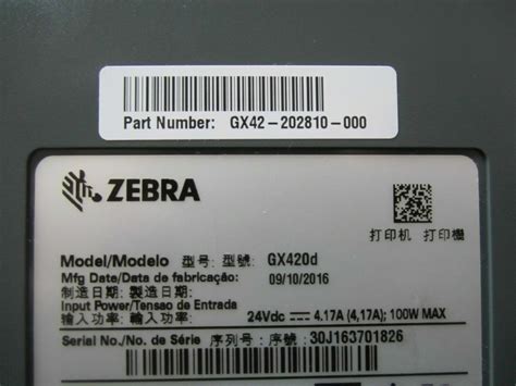 Zebra GX420d Label Thermal Printer USB BLUETOOTH With Power Supply | eBay