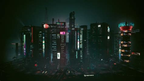 Cyberpunk 2077- Sunrise scene in "Night City" sounds for relaxing # ...