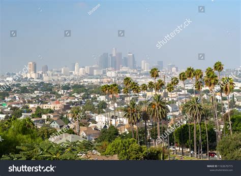 Los Angeles Downtown Skyline Stock Photo 1163670715 | Shutterstock