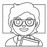 Nerd Glasses Coloring Pages sketch template