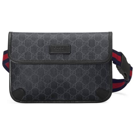 Gucci Synthetic GG Black Belt Bag for Men - Lyst