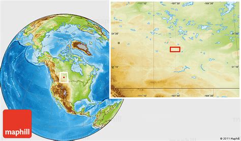 Physical Location Map of North Battleford