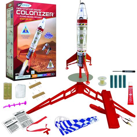 Estes Destination Mars Colonizer Model Rocket Starter Set (Beginner ...