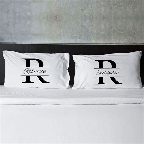 Stamped Design Couples Pillow Case Set | Couple pillow, Couple pillowcase, Personalized pillow cases