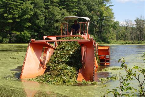 Mechanical Harvesting: Aquatic Weed & Pond Weed Removal Services