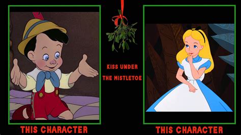 Pinocchio x Alice under mistletoe by nes2155884 on DeviantArt