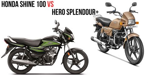 Honda Shine 100 VS Hero Splendor Plus - Specs Comparison