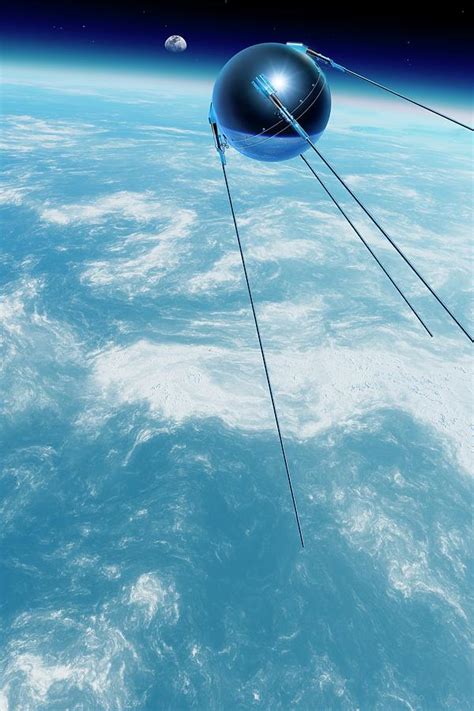 Sputnik 1 In Orbit Photograph by Detlev Van Ravenswaay