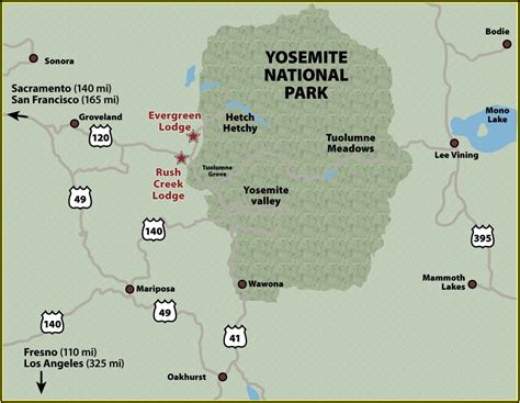 Map Of Yosemite National Park Campgrounds - Map : Resume Examples # ...