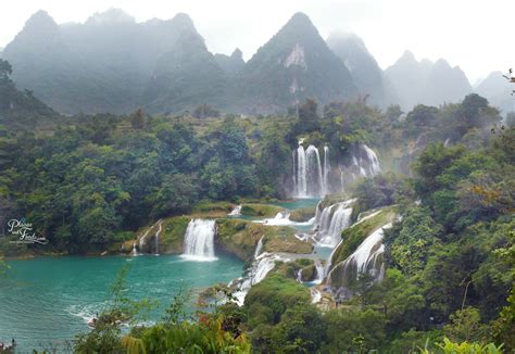 The Waterfall of Detian in China and Ban Gioc in Vietnam