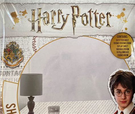 Harry Potter Quilt Cover Sheet, Furniture & Home Living, Bedding ...