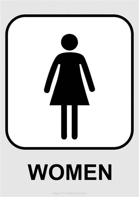 Women’s Toilet Sign Printable – Free Printables