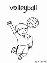 Volleyball Coloring Pages  Coloring Home sketch template
