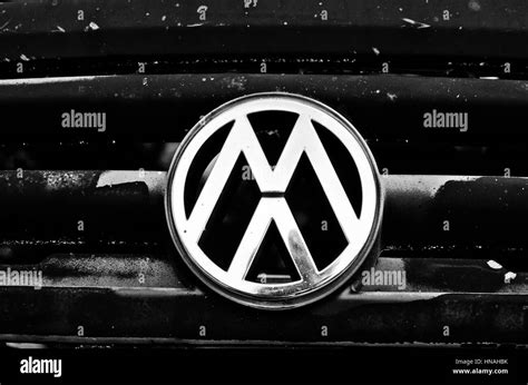 Vw old logo Black and White Stock Photos & Images - Alamy