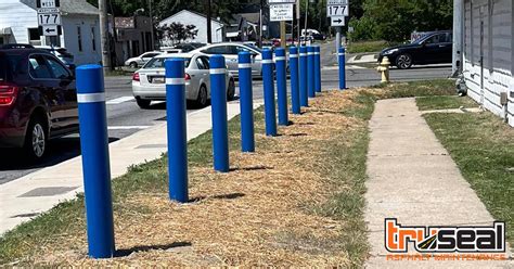 Parking Lot Bollards - TruSeal Asphalt & Concrete