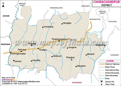 Churachandpur District Map