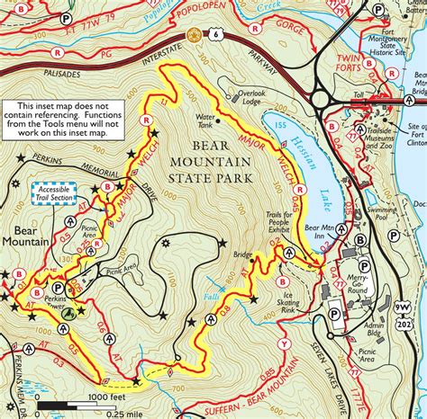 Bear Mountain Trail Map - Vikki Jerrilee