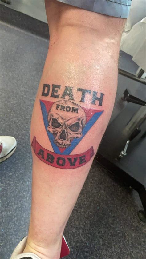 My “Death from Above” tattoo inspired from the movie! : r/starshiptroopers