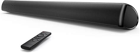 Soundbar with Built-in Subwoofer, 2.1CH 60W Sound Bar for TV PC Projector Home Theater with ...