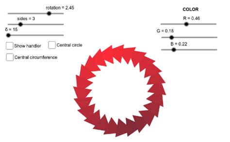 Rotation logo VIII (Dynamic color) – GeoGebra