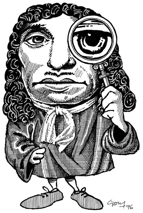 Anton Van Leeuwenhoek, Caricature Photograph by Gary Brown