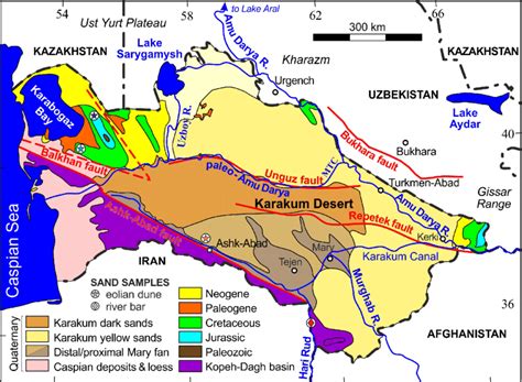 Kara Kum Desert Map