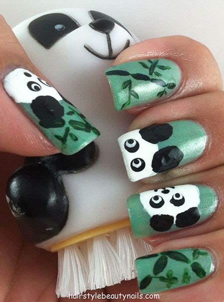 Simple Panda Nail Art Designs & Ideas 2013/ 2014 | Fabulous Nail Art ...