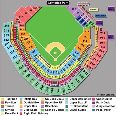 Comerica Park Seating Chart With Seat Numbers | Brokeasshome.com